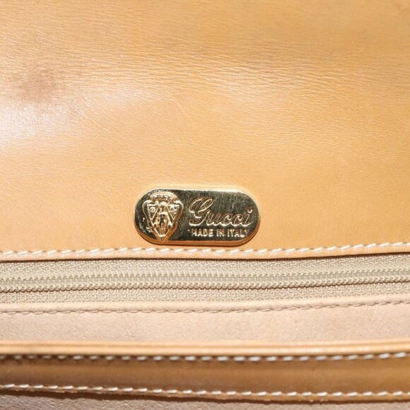 GUCCI Micro GG Supreme Shoulder Bag PVC Beige Gold 001 406 1780 Auth 100267 - Picture 10 of 16